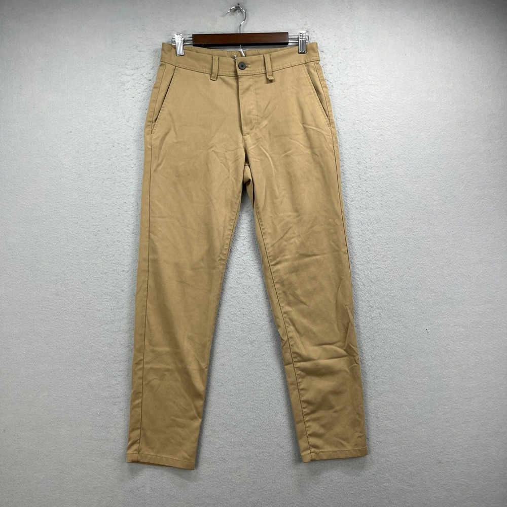 ZARA Chino Pants Mens 29 Tan Khakis Slim Fit Stretch Casual Workwear Preppy